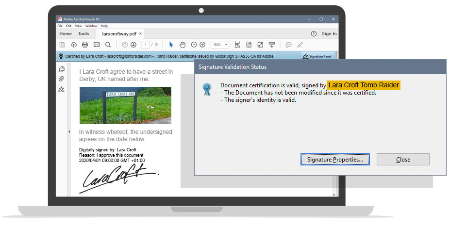 Digital Signature Example