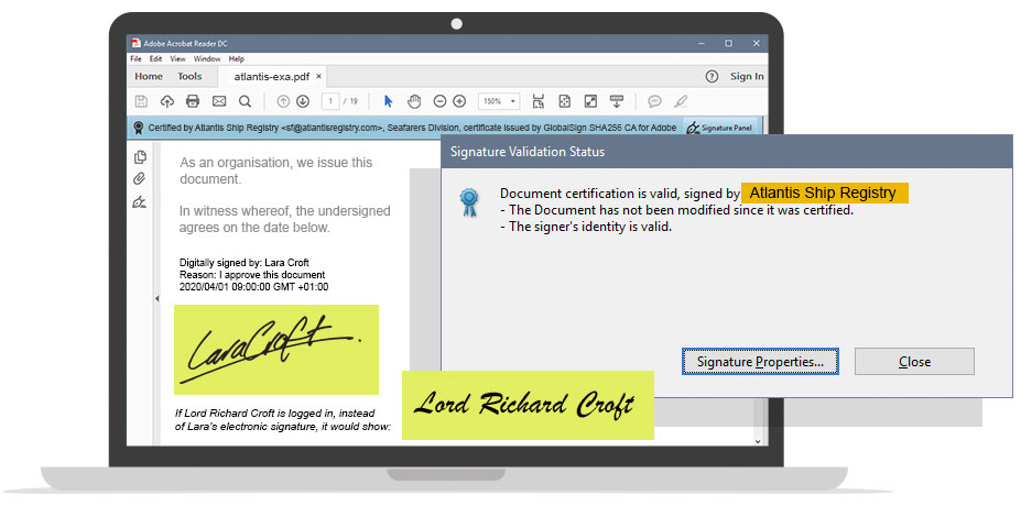 Digital Signature Example 2